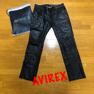 アヴィレックス(AVIREX)のAVIREX レザーパンツ　XL(デニム/ジーンズ)