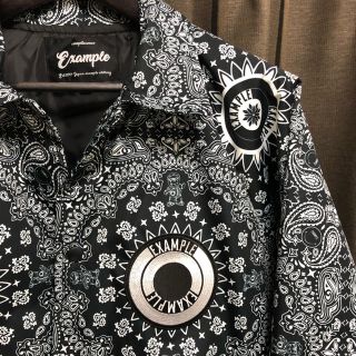 1回着用】EXAMPLE ペイズリー・バンダナ柄 ナイロンジャケット BB着用