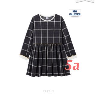 プチバトー(PETIT BATEAU)のMikiteea様ご専用 プチバトー  2019AW グレーチェックワンピース (ワンピース)