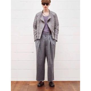 アンユーズド(UNUSED)のunused  wide wool pants ワイドパンツ(スラックス)