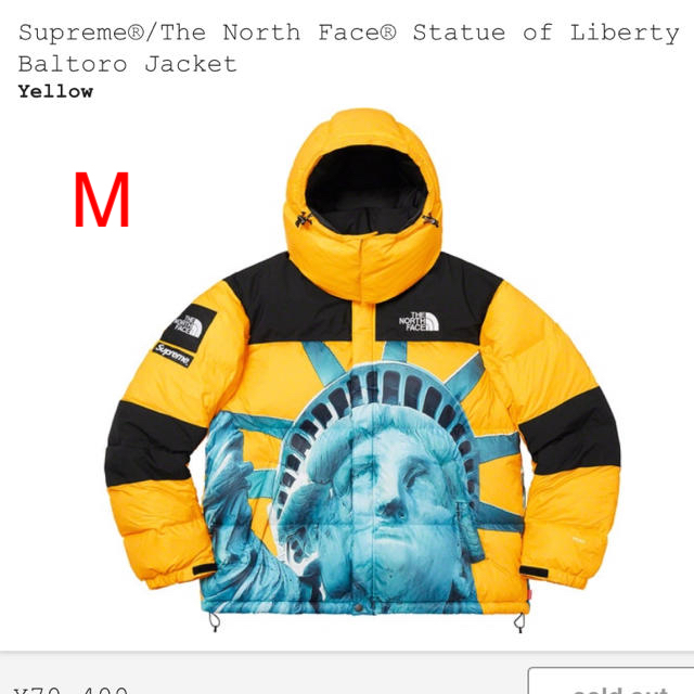 Supreme The North Face Baltoro バルトロ　イエロー