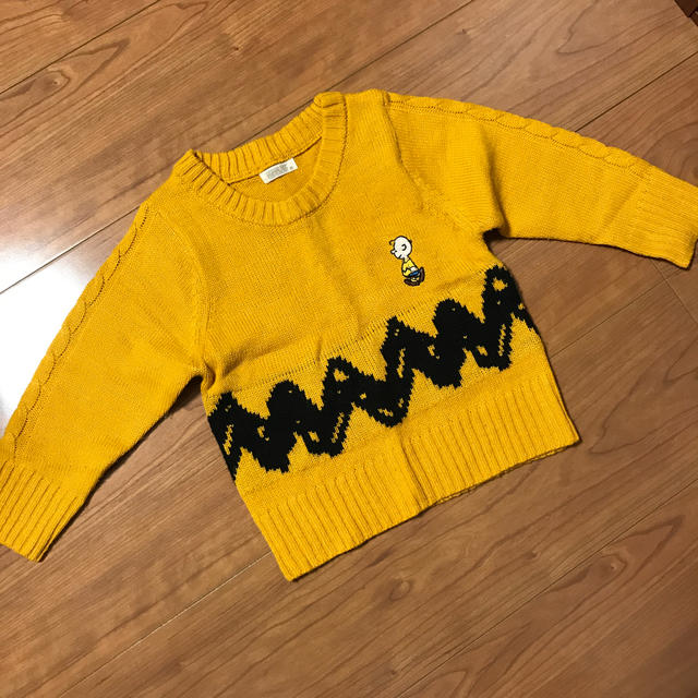 PEANUTS(ピーナッツ)のスヌーピー  チャーリーブラウン セーター ニット トップス  キッズ/ベビー/マタニティのキッズ服男の子用(90cm~)(ニット)の商品写真