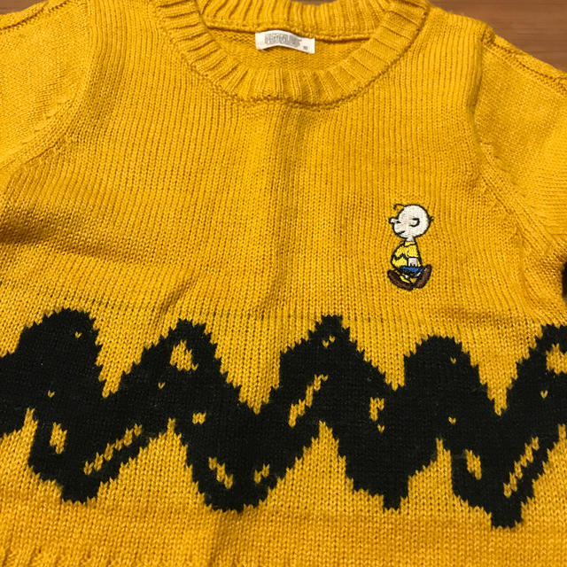 PEANUTS(ピーナッツ)のスヌーピー  チャーリーブラウン セーター ニット トップス  キッズ/ベビー/マタニティのキッズ服男の子用(90cm~)(ニット)の商品写真