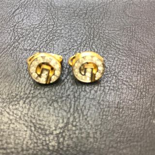 GIVENCHY - ジバンシー GIVENCHY ラインストーンイヤリング Gロゴの
