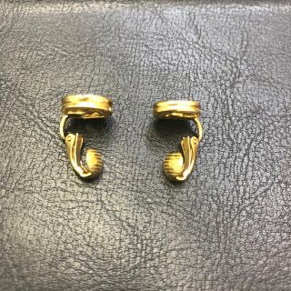 ジバンシー GIVENCHY ラインストーンイヤリング Gロゴ