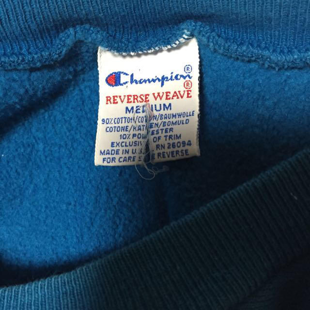 Champion(チャンピオン)の90s リバースウィーブ M ブルー メンズのトップス(スウェット)の商品写真