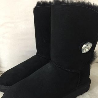 アグ(UGG)のUGGアグベイリーブリングブラックUS9(ブーツ)