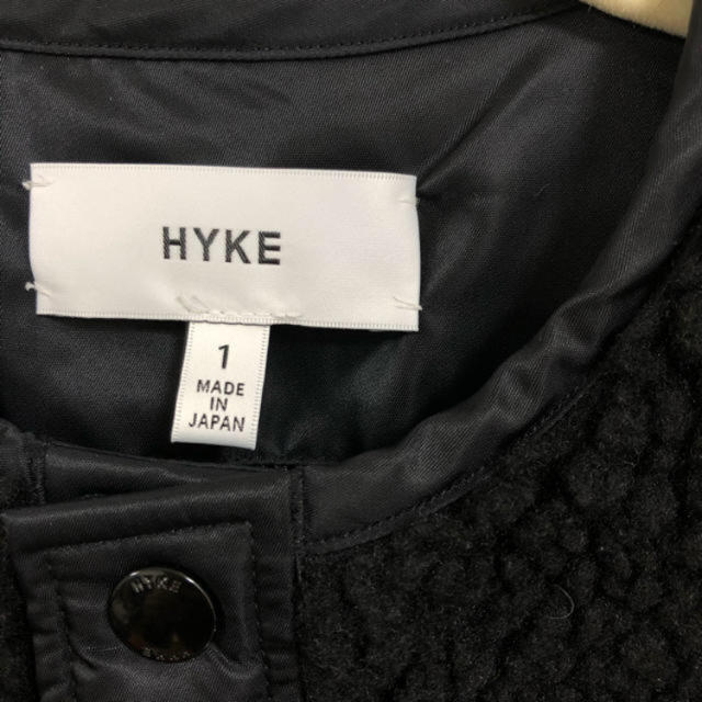HYKE 黒 size.1の通販 by tatatta's shop｜ハイクならラクマ - HYKE ボアジャケット 国産安い