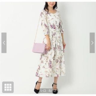 ミッシュマッシュ(MISCH MASCH)の美品　ミッシュマッシュ 花柄　ワンピース(ロングワンピース/マキシワンピース)