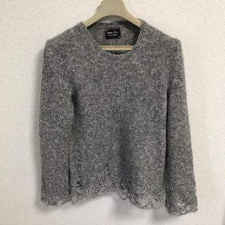 ナンバーナイン(NUMBER (N)INE)のナンバーナイン　09aw  グランジニット　グレー(ニット/セーター)