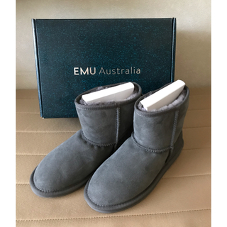 エミュー(EMU)のemu  エミュ🔸スティンガーミニ ムートンブーツ W10003 チャコール (ブーツ)
