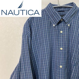 ノーティカ(NAUTICA)のノーティカ NAUTICA ワンポイント 格子柄 長袖シャツ 90s 90年代(シャツ)