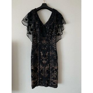 タダシショウジ(TADASHI SHOJI)のひろろろ様専用　タダシショージ風　SUEWONG ブラックレース(ひざ丈ワンピース)