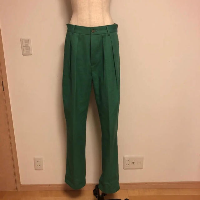 COMOLI - neat usa ニート 30 グリーン 緑 パンツ スラックス の通販 