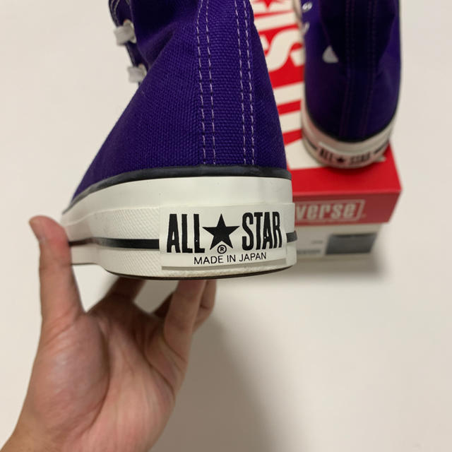 CONVERSE(コンバース)のCONVERSE コンバース ALL STAR J Hi 紫 パープル 27.5 メンズの靴/シューズ(スニーカー)の商品写真