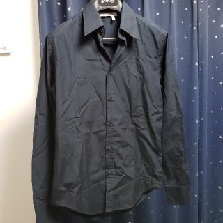 サンローラン(Saint Laurent)の国内正規　イヴ・サンローラン　ブラックシャツ　中古品(シャツ)