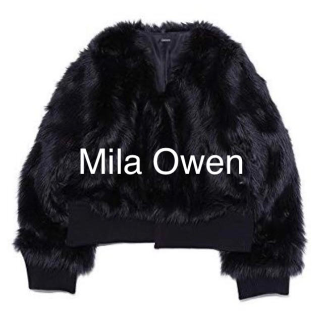 Mila Owen(ミラオーウェン)の【Risa★様専用】Mila Owenエコファーショートジャケット レディースのジャケット/アウター(毛皮/ファーコート)の商品写真