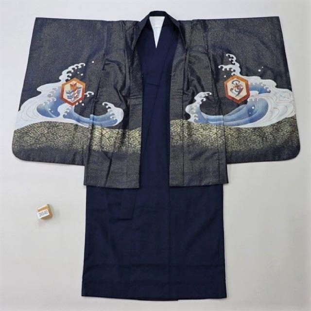 七五三詣り　男の子用　袴セット　5歳　美品 キッズ/ベビー/マタニティのキッズ服男の子用(90cm~)(和服/着物)の商品写真