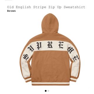 シュプリーム(Supreme)の【専用】Supreme Old English Stripe ZipUp (パーカー)