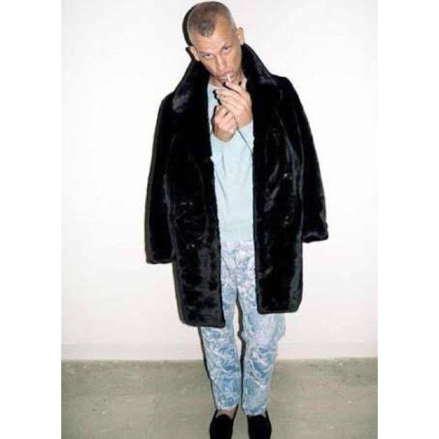 Supreme Faux Fur Double Breasted Coat