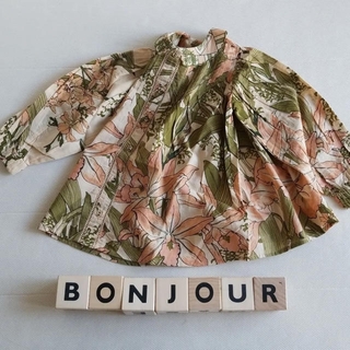 ボンポワン(Bonpoint)の4Y♥️ Bonjour diary blouse ブラウス(ブラウス)