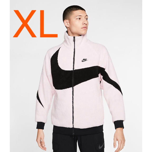 NIKE(ナイキ)のXLサイズ NIKE BIG SWOOSH BOA JACKET PINK メンズのジャケット/アウター(その他)の商品写真