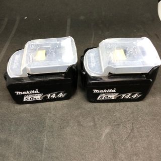 マキタ(Makita)のマキタ　バッテリー　14.4v 5.0Ah  2個セット(バッテリー/充電器)