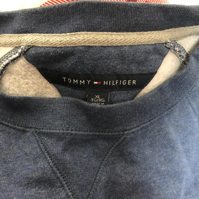 TOMMY HILFIGER(トミーヒルフィガー)のトミー トレーナー XL 青 レディースのトップス(トレーナー/スウェット)の商品写真