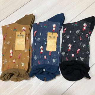 クツシタヤ(靴下屋)の靴下屋　クリスマス柄ソックス3点セット(ソックス)