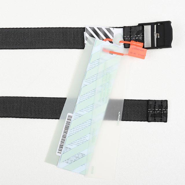 OFF-WHITE(オフホワイト)の2本セット　OFF-WHITE オフホワイト ブラックミニベルト  レディースのファッション小物(ベルト)の商品写真