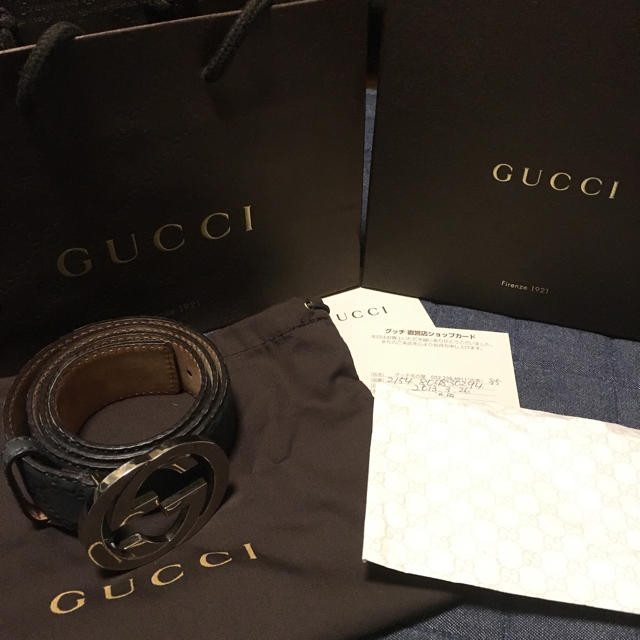 ブランド リュック スーパーコピー 時計 - Gucci - GUCCI 付属品全完備 ggレザーベルトの通販 by bad_boy's shop