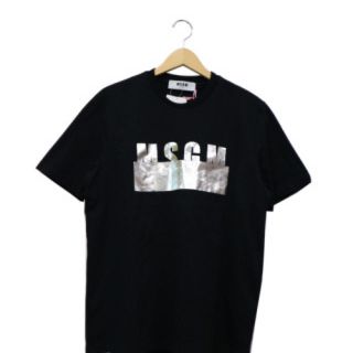 エムエスジイエム(MSGM)の大特価！新品未使用！MSGM Tシャツ 黒色 メンズサイズ(Tシャツ/カットソー(半袖/袖なし))