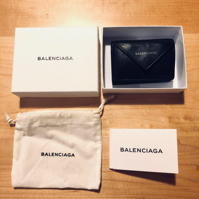Balenciaga(バレンシアガ)の空様専用　BALENCIAGA ミニウォレット　黒 レディースのファッション小物(財布)の商品写真