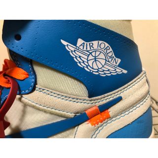 オフホワイト(OFF-WHITE)のNIKE Off-White AIR JORDAN 1 UNC(スニーカー)