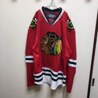 シーシーエム(CCM)の美品 カナダ製 Reebok NHL ブラックホークス ホッケージャージ 54(ジャージ)