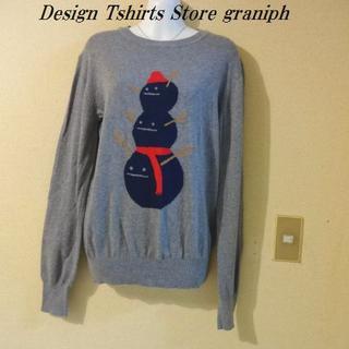 グラニフ(Design Tshirts Store graniph)のgraniphデザインティーシャツストアグラニフ♡雪だるま柄ニット(ニット/セーター)