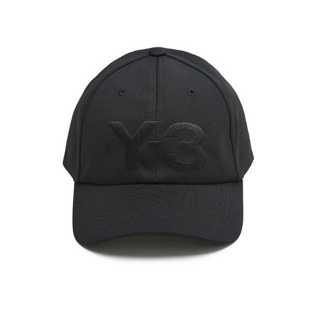 Y-3 ヨウジ ヤマモト ブラックロゴキャップ帽子