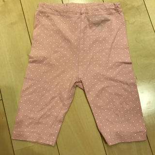 ムジルシリョウヒン(MUJI (無印良品))のベビー用ズボン 無印良品 サイズ90 ピンク 水玉(ワンピース)
