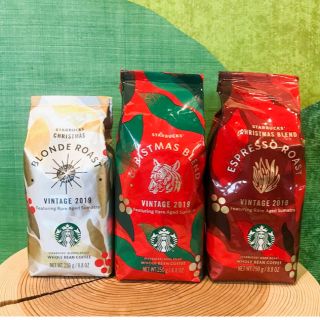 スターバックスコーヒー(Starbucks Coffee)のスターバックスコーヒー　クリスマス限定　コーヒー豆　3種セット(コーヒー)