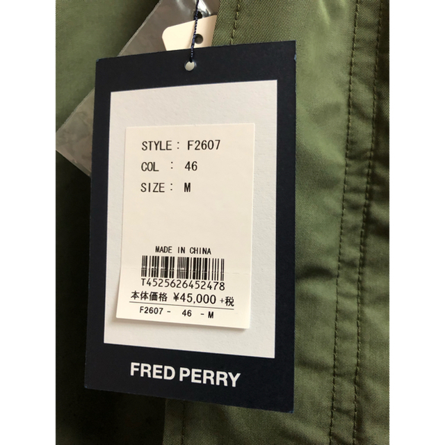 FRED PERRY(フレッドペリー)のフレッドペリー モッズコート F2607メンズ Mサイズ 46_OLIVE メンズのジャケット/アウター(モッズコート)の商品写真