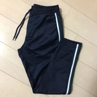 ザラ(ZARA)のZARA MAN サイドストライプジョガー 濃紺 ネイビー ジャージ Sサイズ(その他)