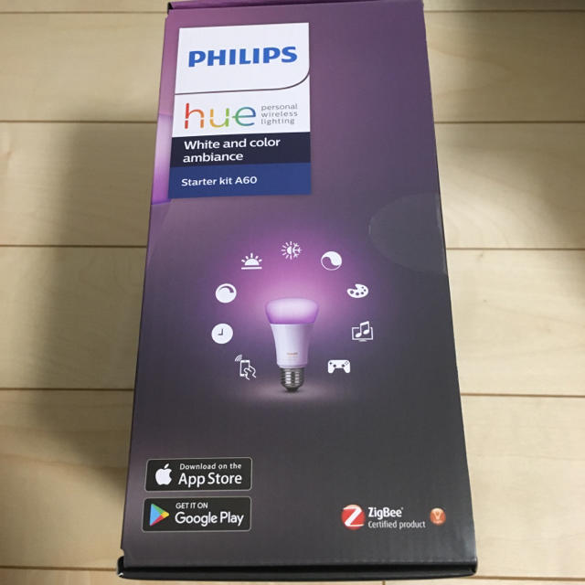 PHILIPS(フィリップス)の【MOMO様専用】Philips フィリップス　Hue スターターセット カラー インテリア/住まい/日用品のライト/照明/LED(蛍光灯/電球)の商品写真