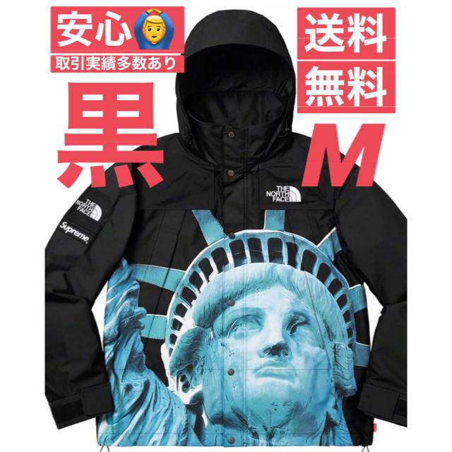 即支払　黒S supreme TNF  自由の女神　パーカー