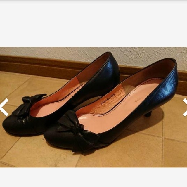 Bridget Birkin(ブリジットバーキン)の専用ブリジットバーキンパンプス　黒　革靴 レディースの靴/シューズ(ハイヒール/パンプス)の商品写真