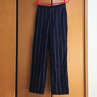 ルック(LOOK)のストライプパンツ (navy)(カジュアルパンツ)