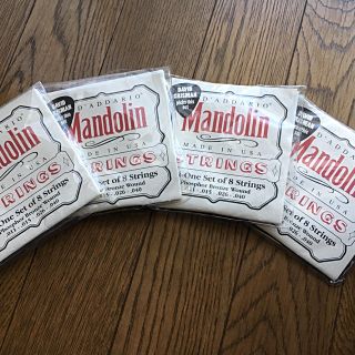 【新品　4セット　即配送】『マンドリン弦　D'ADARIO STRINGS』(マンドリン)