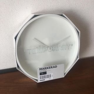 オフホワイト(OFF-WHITE)のIKEA markerad ウォールクロック(掛時計/柱時計)