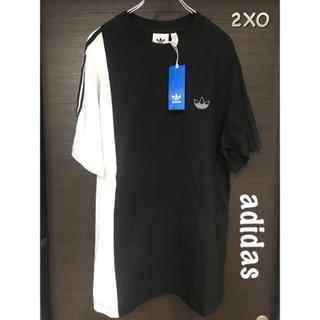 アディダス(adidas)のadidas originals Tシャツ 2XO  黒白新品(Tシャツ/カットソー(半袖/袖なし))