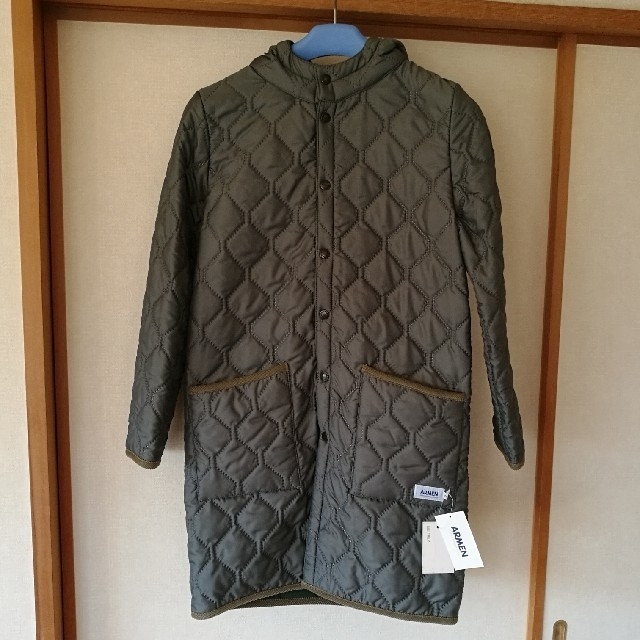 ARMEN ナイロン×フリースリバーシブルフード付きジャケット サイズ1