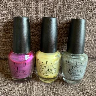 オーピーアイ(OPI)のOPI ネイルラッカー　トップコート　3本セット(マニキュア)